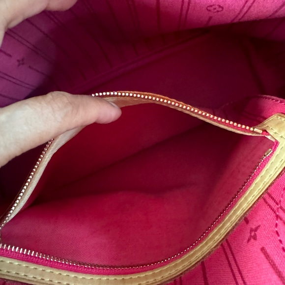 LOUIS VUITTON MONOGRAM NEVERFULL PM TOTE HANDBAG - HAS Painted INITIALS H.M - Picture 14 of 15